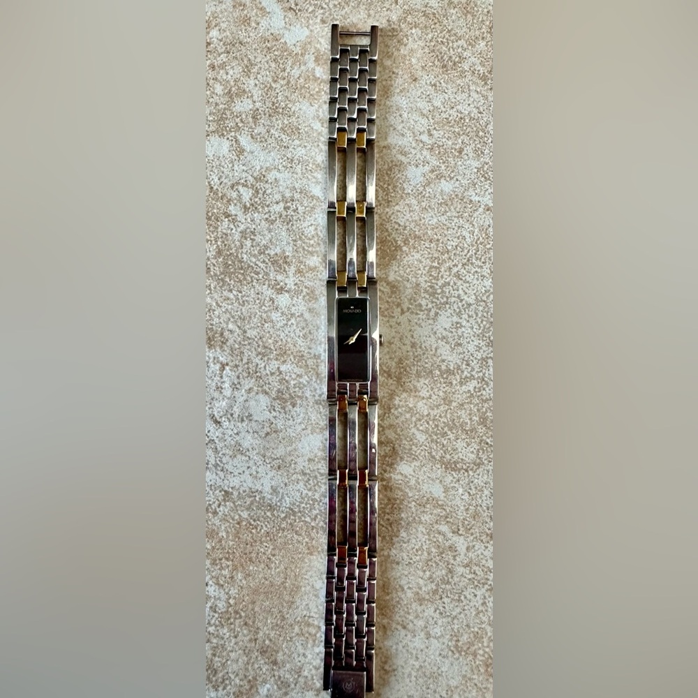 Movado Esperanza Silver & Gold Tone Watch